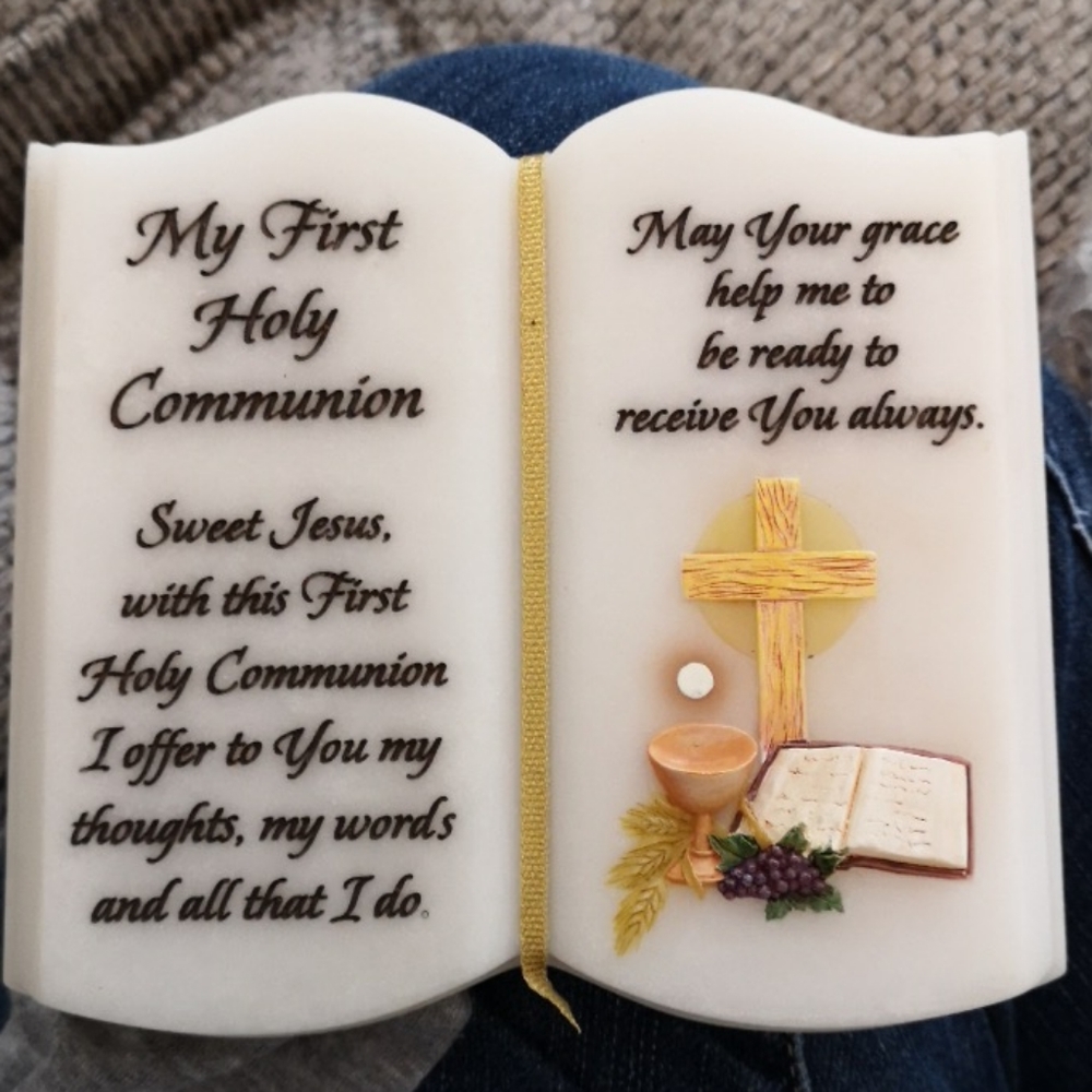 First Communion Plaque  (Open Book Design)